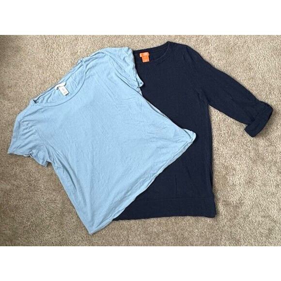 Joe Fresh & H&M Blue Pullover Sweatshirt And Tee Women’s Size Medium Bundle Of 2 - Picture 1 of 10